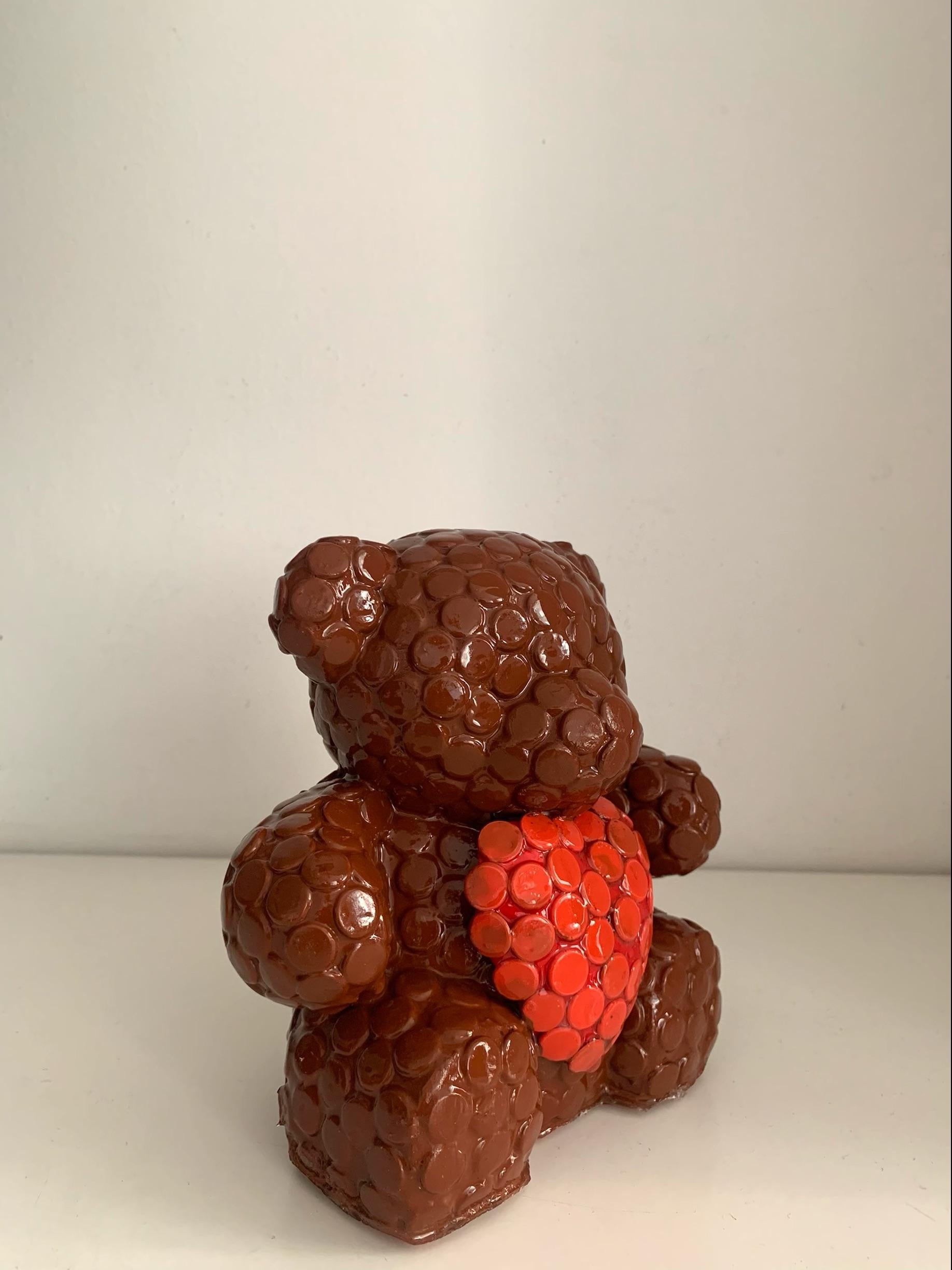 Chocolate Bear - Sculpture by Alessandra Pierelli