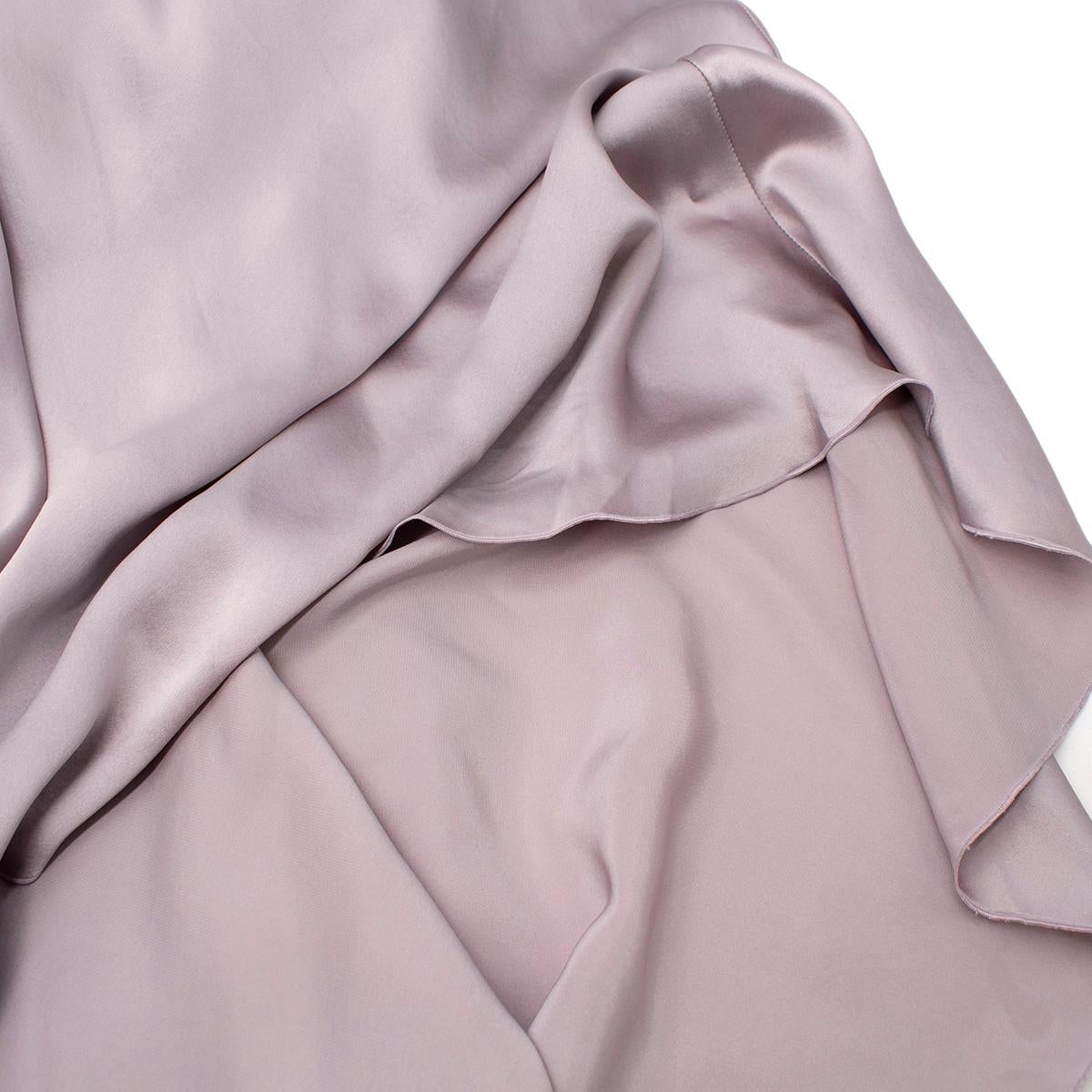 Alessandra Rich Crystal Embellished Lavender Silk Gown 1
