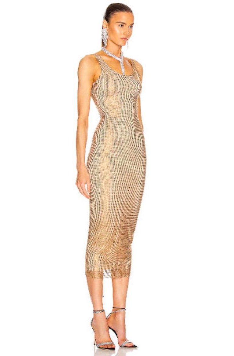 Alessandra Rich Crystal Net Dress in Gold at 1stDibs | alessandra de luca diseadora, alessandra rich halter dress Alessandra Rich Crystal Net Dress in Gold at 1stDibs | alessandra de luca diseadora, alessandra rich halter dress