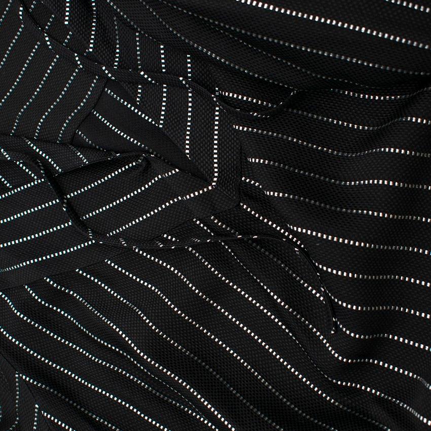 Alessandra Rich metallic-striped silk-blend maxi dress US 8 1