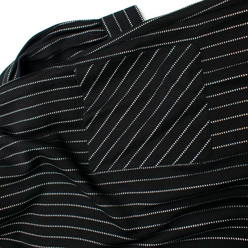Alessandra Rich metallic-striped silk-blend maxi dress US 8 2
