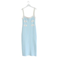Alessandra Rich - Robe en maille à rayures