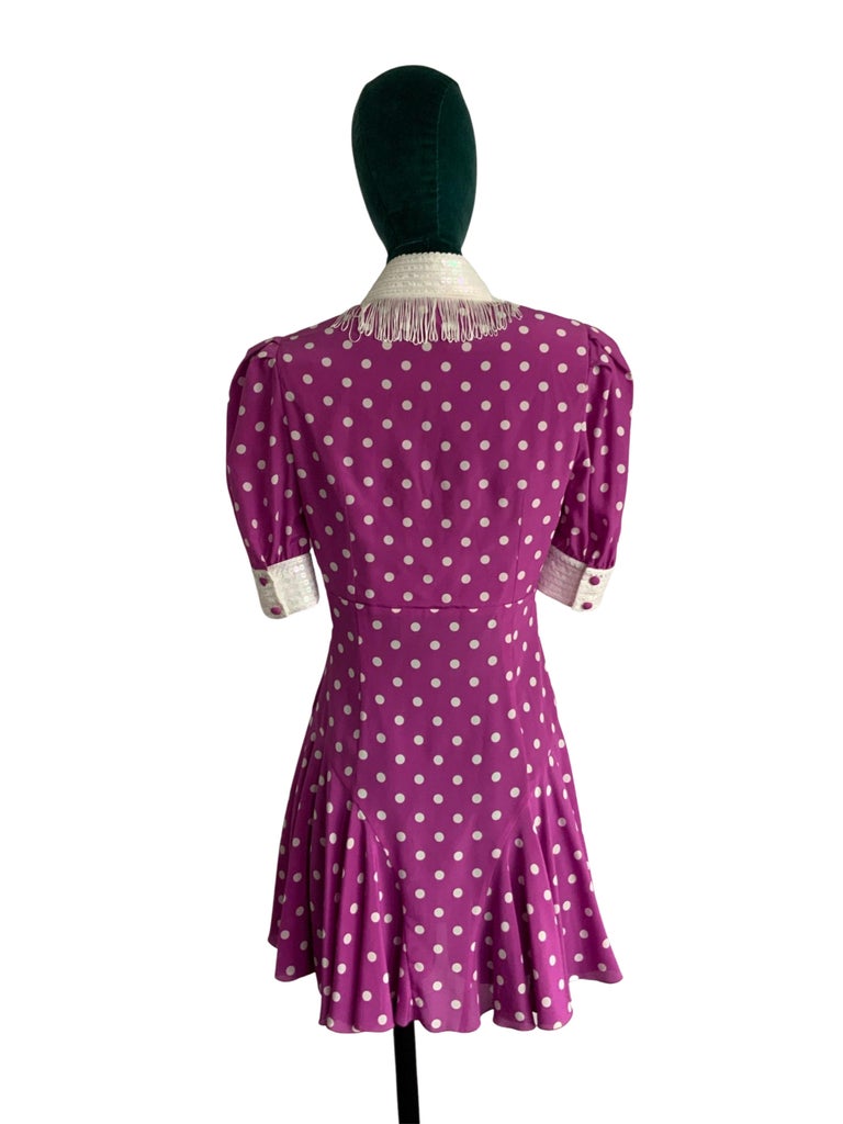 open lace back dress Alessandra Rich Floral Silk Midi Dress – Runway Catalog main image 1