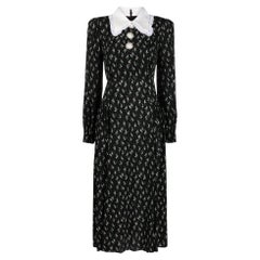 Alessandra Rich Printed Cotton & Silk Dress