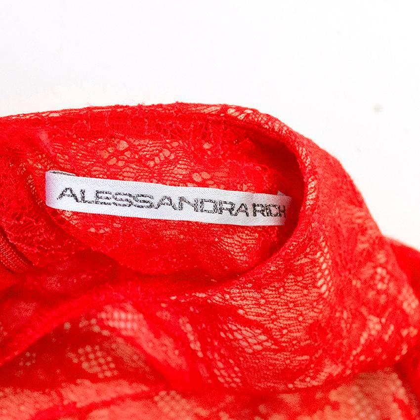 alessandra rich red dress