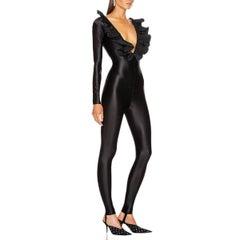 Alessandra Rich Ruffle Crystal Jumpsuit IT40 (US4)