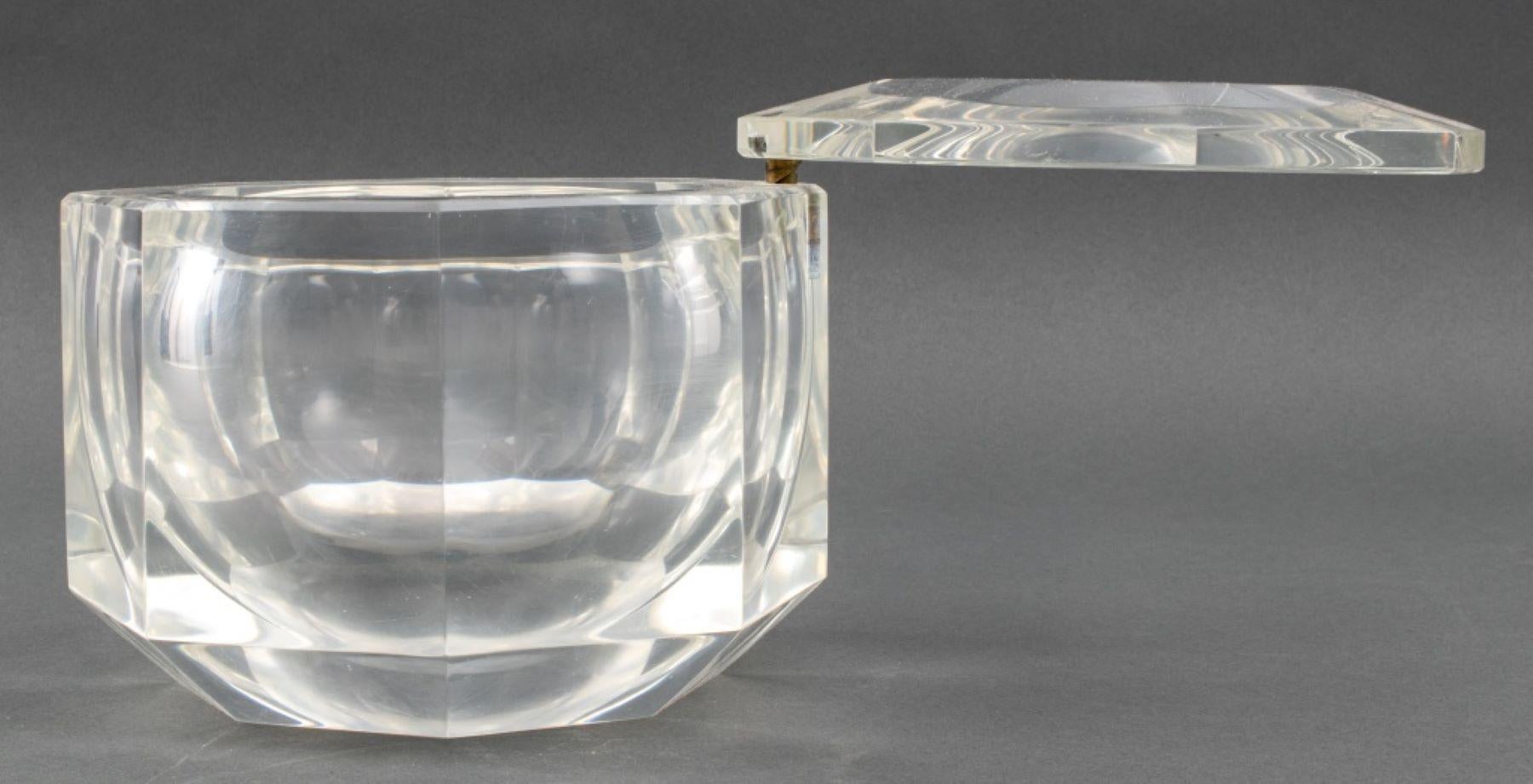 Alessandro Albrizzi Attributed Lucite Ice Bucket For Sale 2