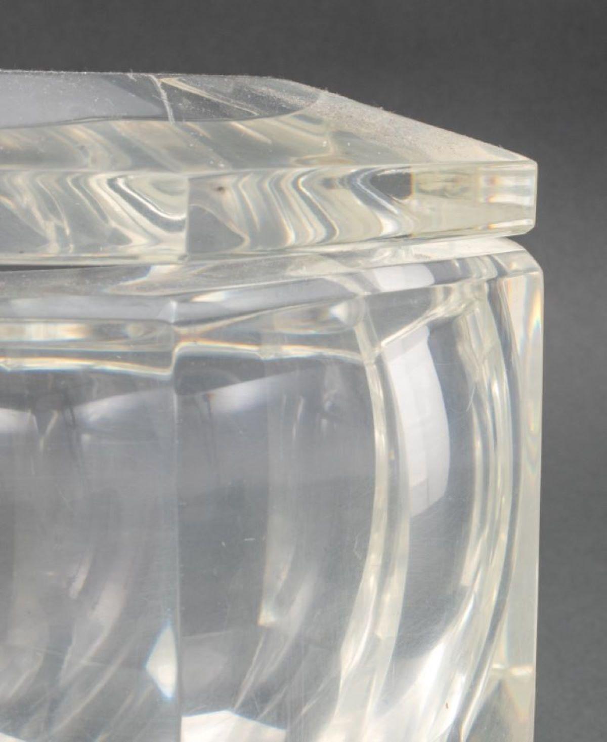 Eiskübel aus Lucite, Lucite-Eisen von Alessandro Albrizzi zugeschrieben im Angebot 4