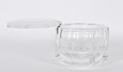 Alessandro Albrizzi Faceted Lucite Ice Bucket, circa 1970