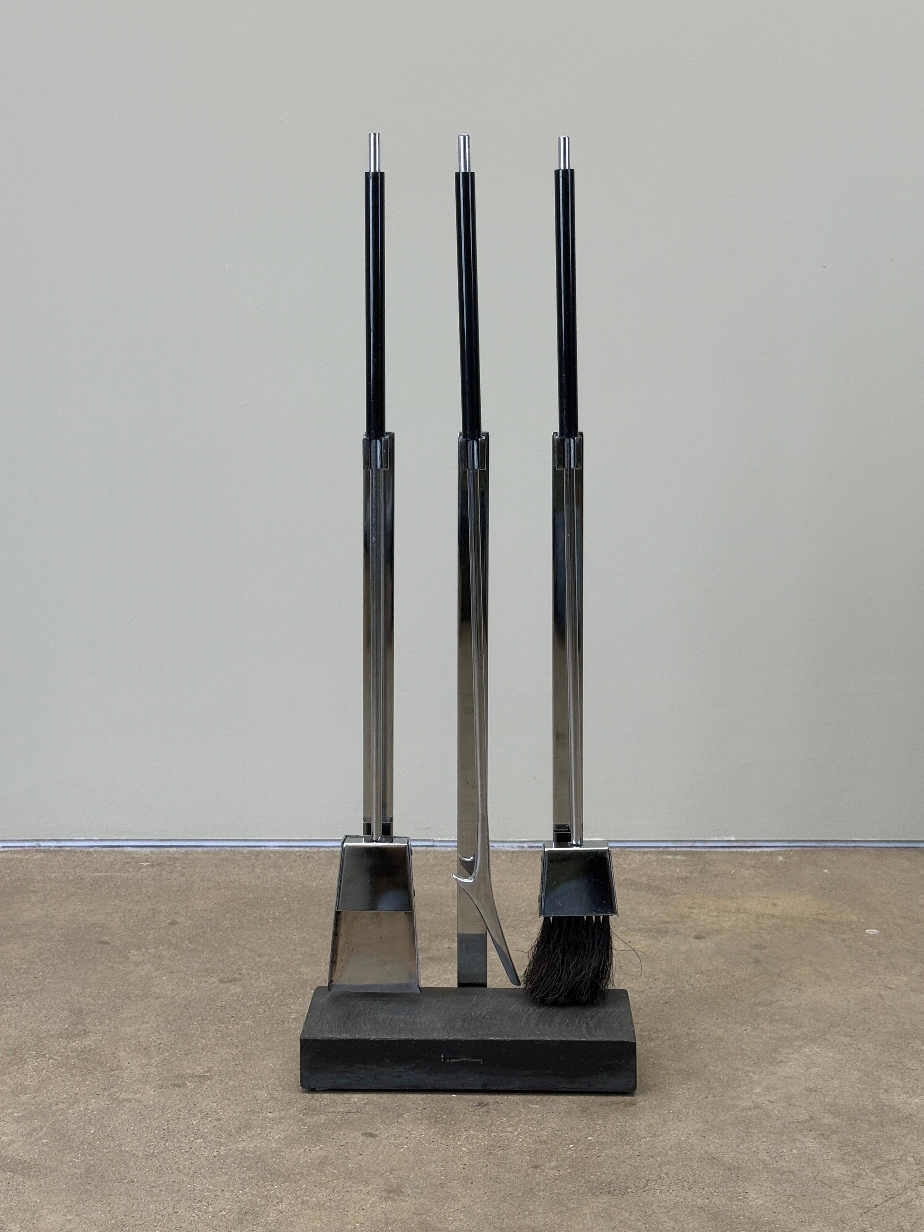 Alessandro Albrizzi Fireplace Tools In Good Condition For Sale In Dallas, TX