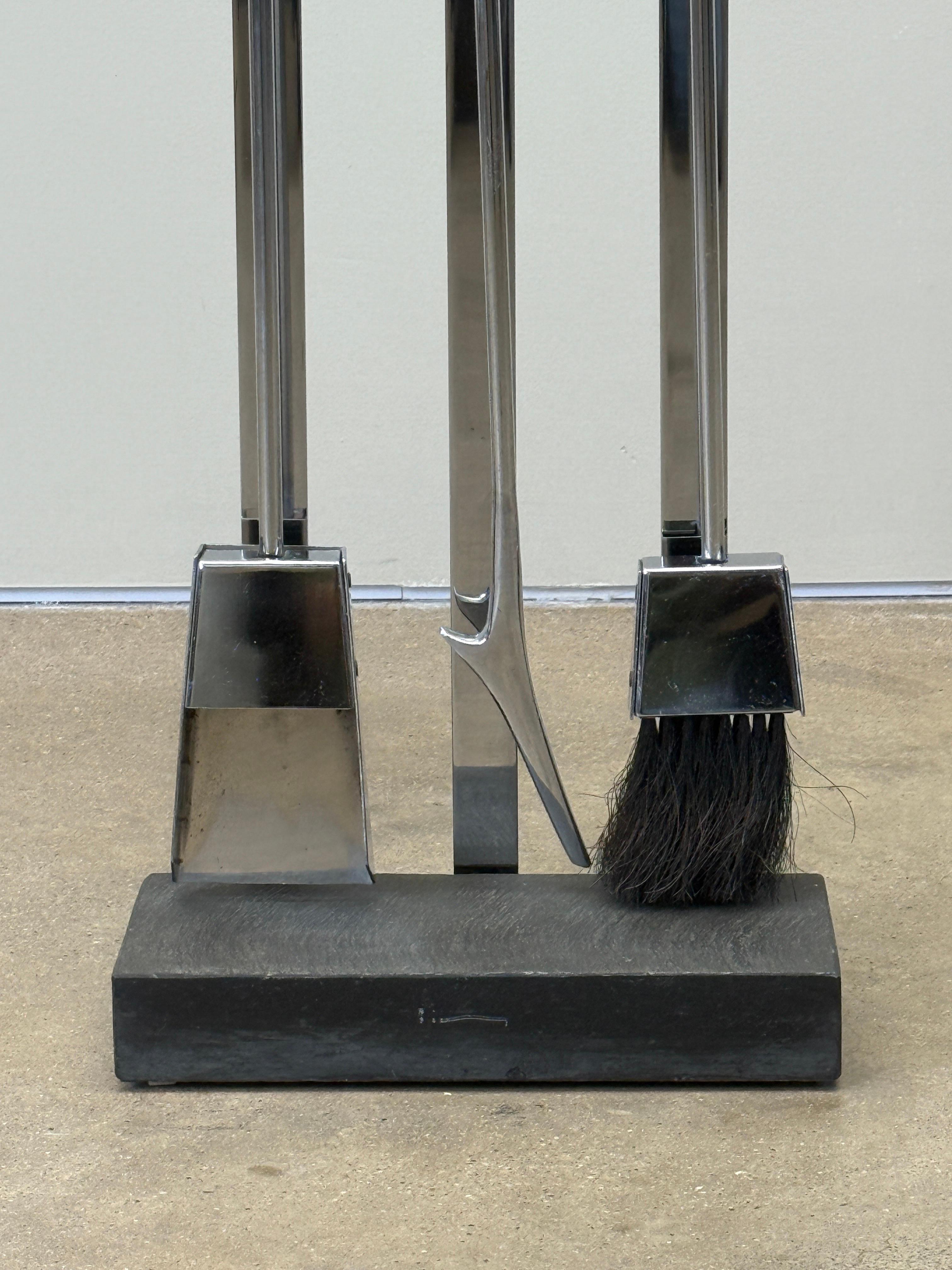 Late 20th Century Alessandro Albrizzi Fireplace Tools For Sale
