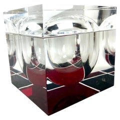 Secchiello per il ghiaccio in lucite geometrica di Alessandro Albrizzi