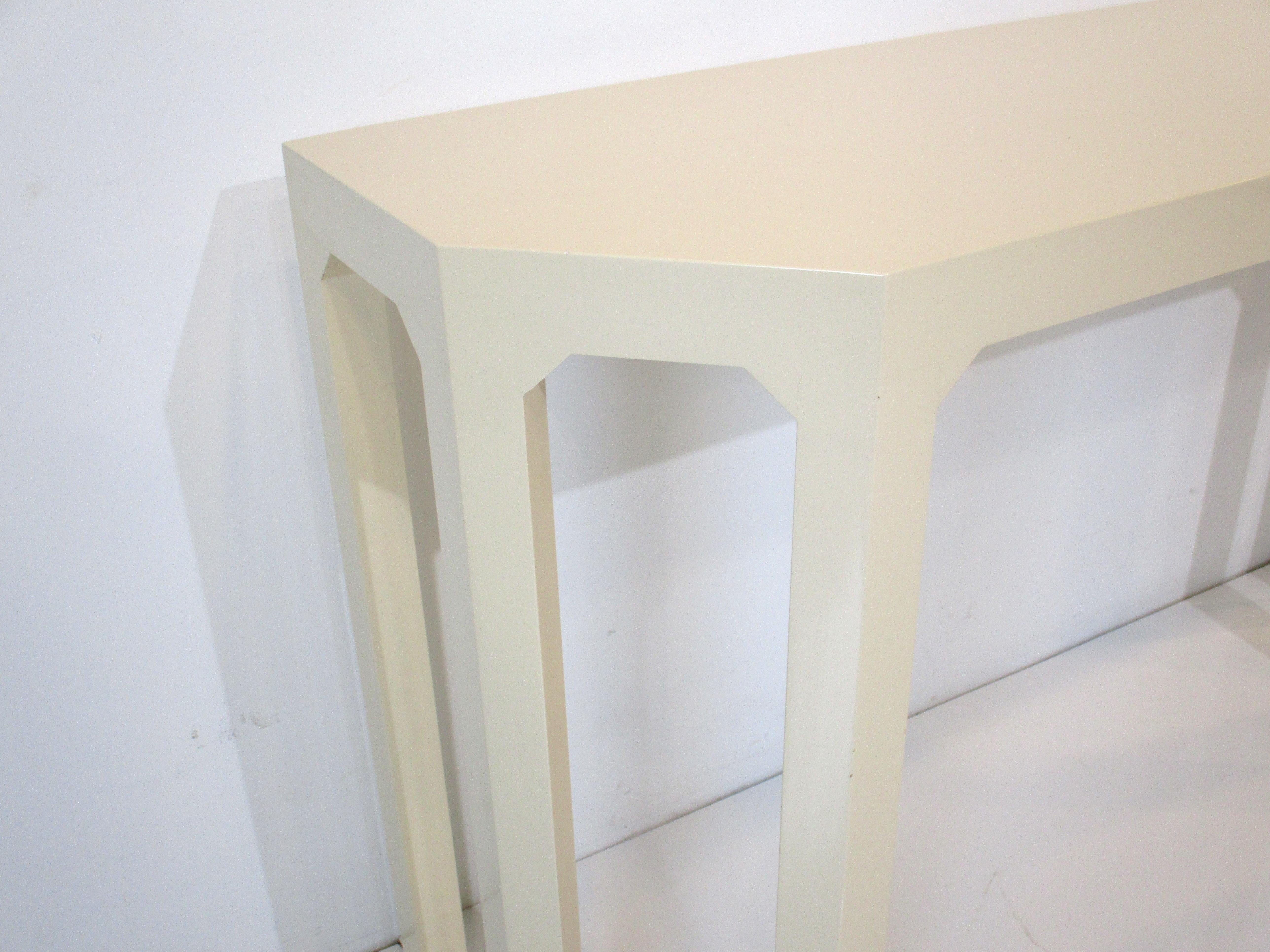 Modern Alessandro Albrizzi Italian Lacquered Console Table