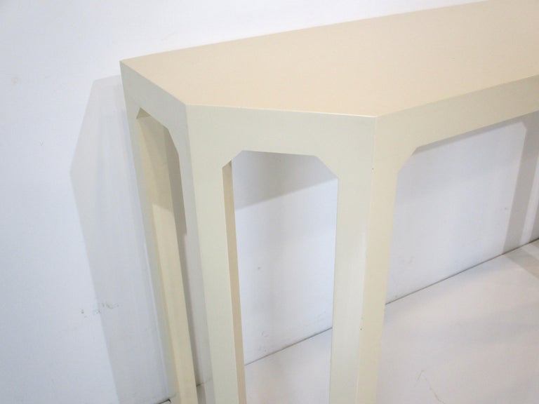 Modern Alessandro Albrizzi Italian Lacquered Console Table For Sale