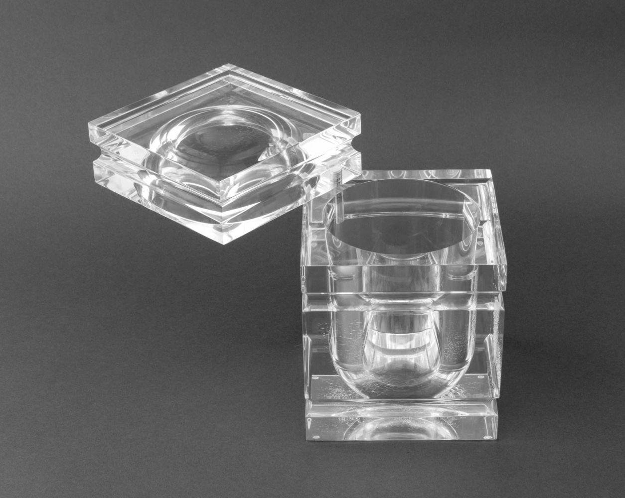 Mid-Century Modern Alessandro Albrizzi Lucite Ice Bucket For Sale