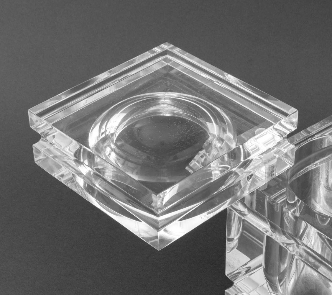 Mid-20th Century Alessandro Albrizzi Lucite Ice Bucket For Sale