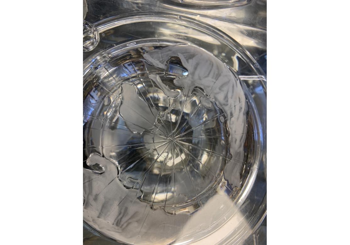 20th Century Alessandro Albrizzi Lucite World Globe Form Ice Bucket For Sale