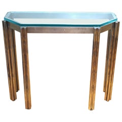 Alessandro Albrizzi Wall Console in Chrome and Glass