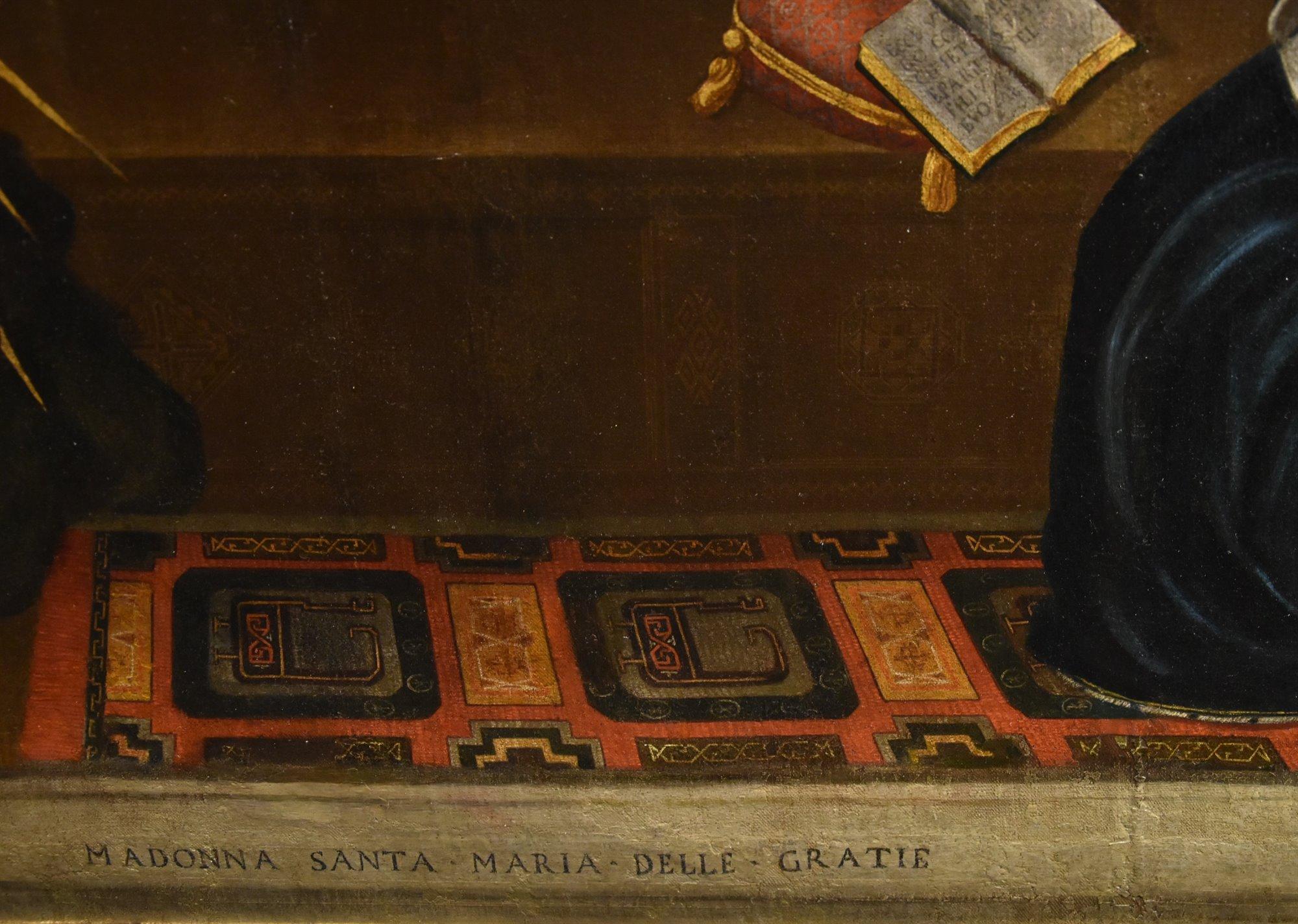 Verkündigung Allori Gemälde 17. Jahrhundert Öl auf Leinwand Alter Meister Religiöses Italien im Angebot 7