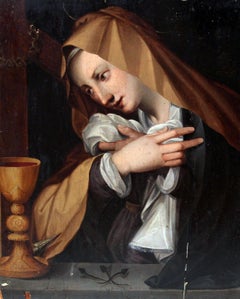 Escuela Florentina (XVII) - Según Alessandro Allori - Santa Magdalena