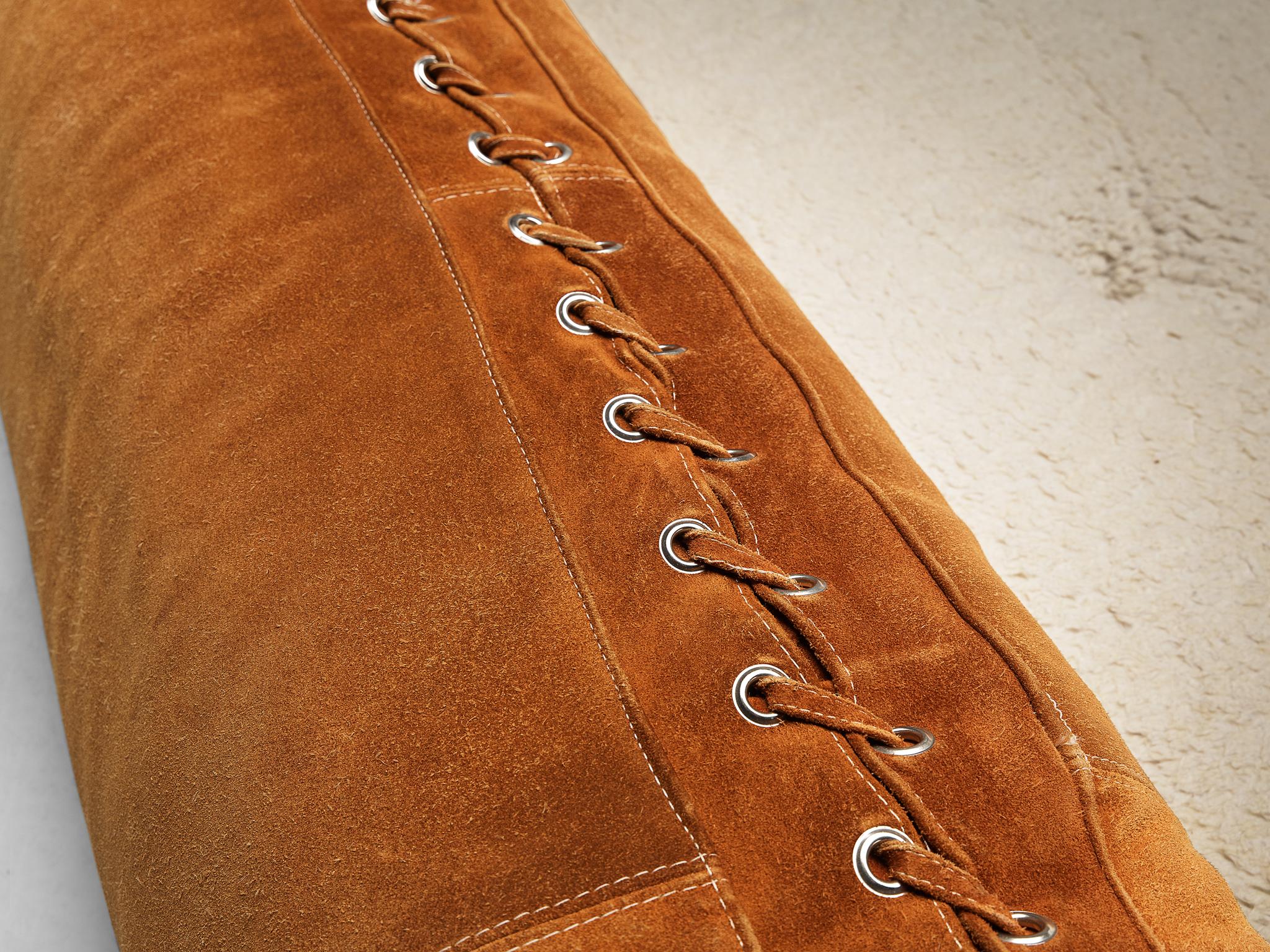 Alessandro Becchi for Giovanetti ‘Anfibio’ Sofa in Brown Suede 3