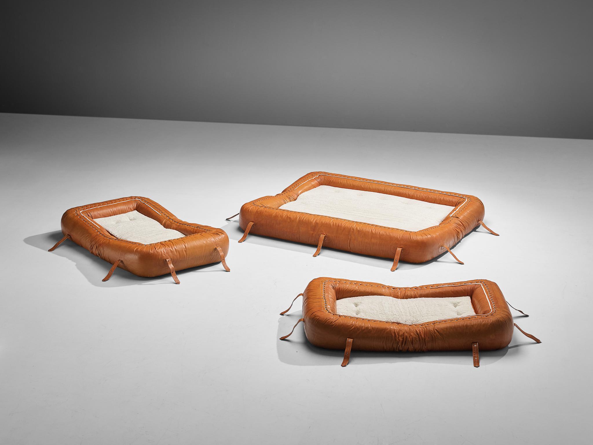 Alessandro Becchi for Giovannetti Collezioni 'Anfibio' Lounge Chairs in Leather 6