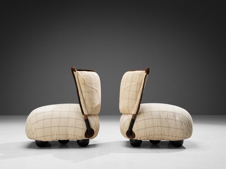 Alessandro Becchi for Giovannetti 'Le Bugie' Pair of Lounge Chairs For Sale 8