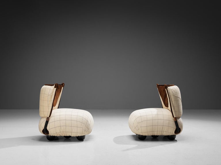 Alessandro Becchi for Giovannetti 'Le Bugie' Pair of Lounge Chairs In Good Condition For Sale In Waalwijk, NL