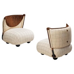 Alessandro Becchi for Giovannetti 'Le Bugie' Pair of Lounge Chairs