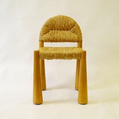 Alessandro Becchi Juego de cuatro sillas de comedor para Giovanetti, Italia 1975