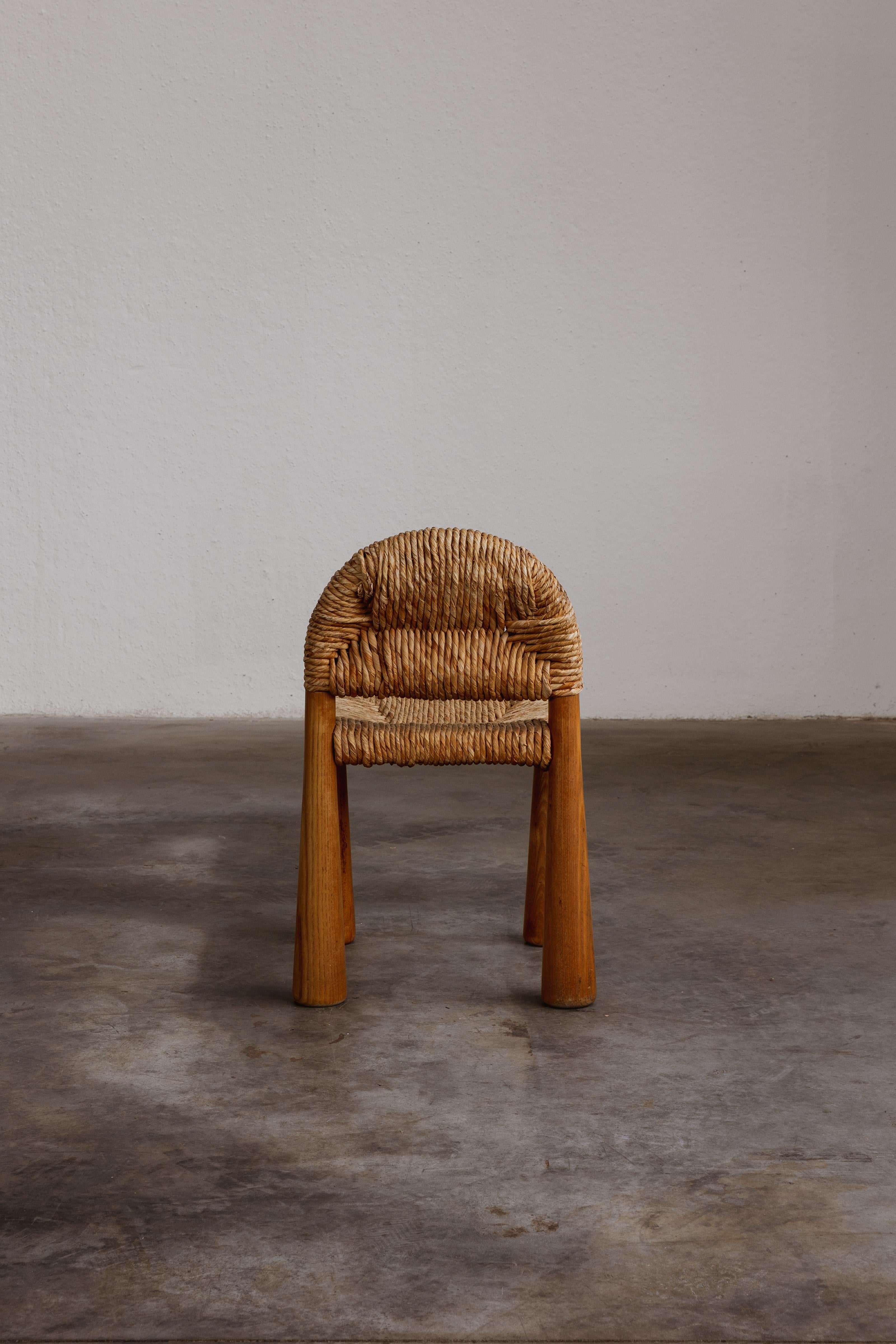Alessandro Becchi “Toscanolla” Dining Chairs for Giovannetti, 1970, Set of 6 For Sale 2