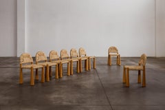Alessandro Becchi “Toscanolla” Dining Chairs for Giovannetti, 1970, Set of 8