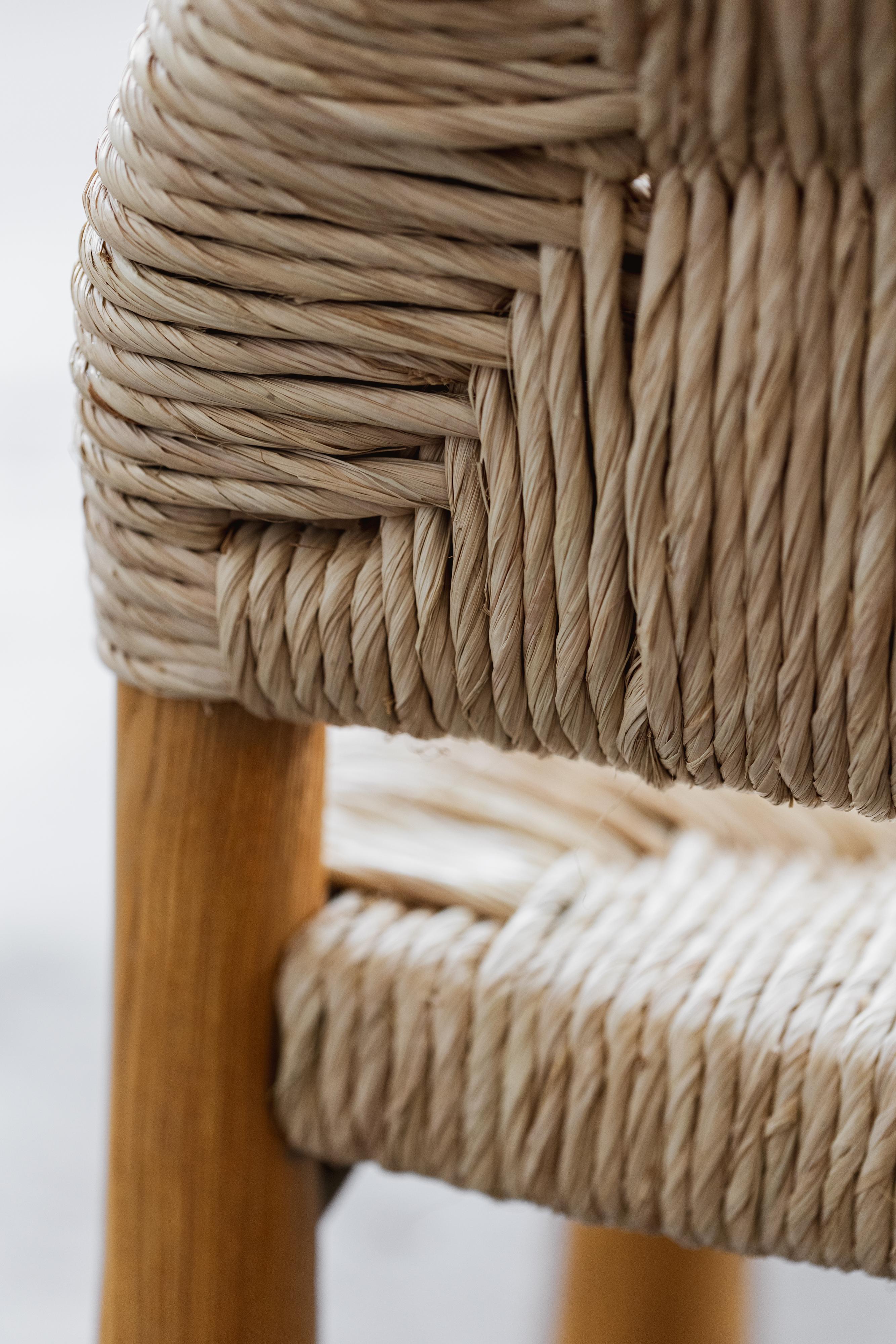 Alessandro Becchi “Toscanolla” Dining Chairs for Giovannetti, 1970, Set of  8 In Good Condition For Sale In Lonigo, Veneto
