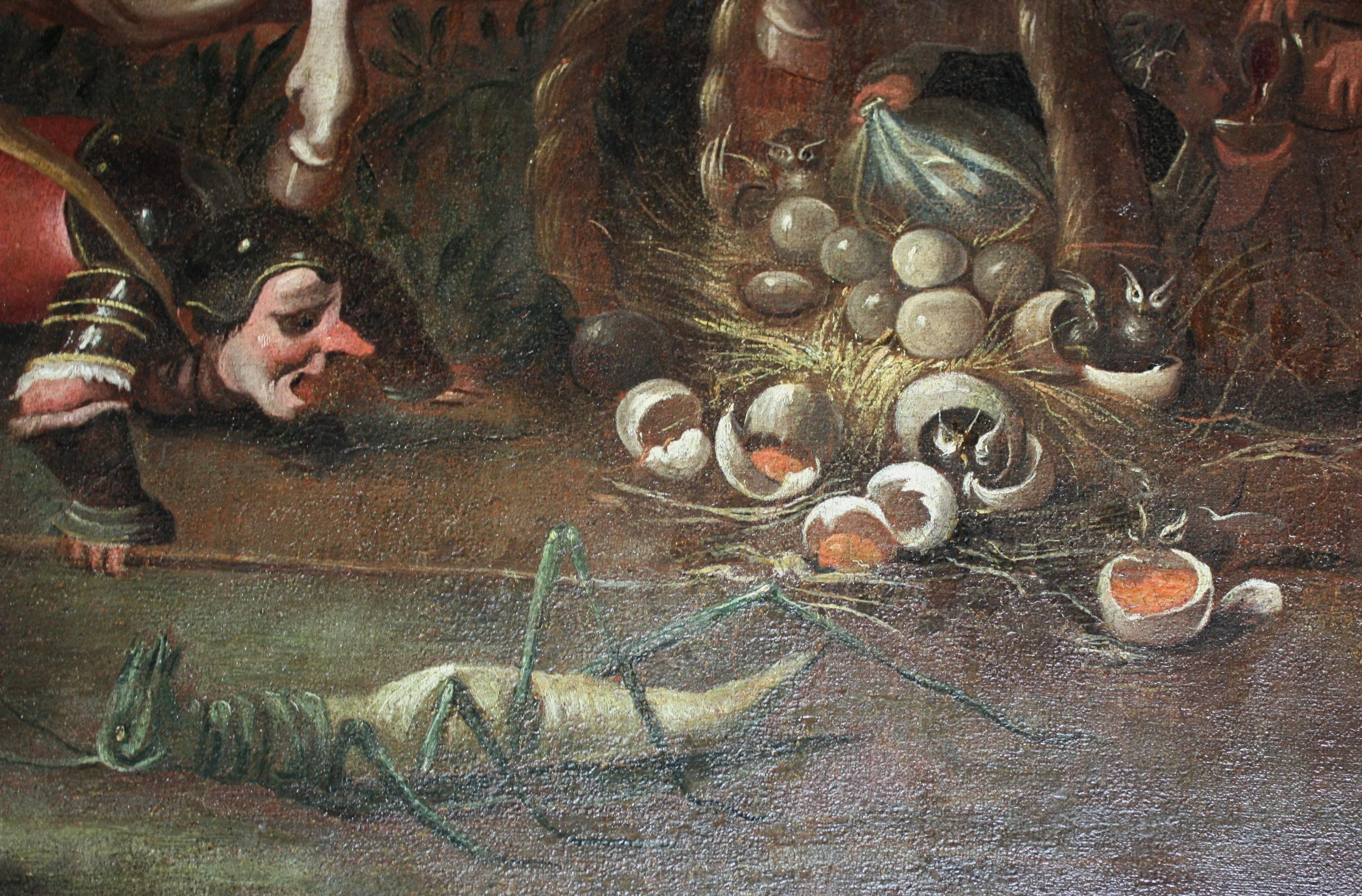 FANTASTIC BATTLE BETWEEN INSECTS AND DWARVES For Sale 5