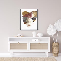 Conscious Dream - Framed Original Abstract Portrait Painting