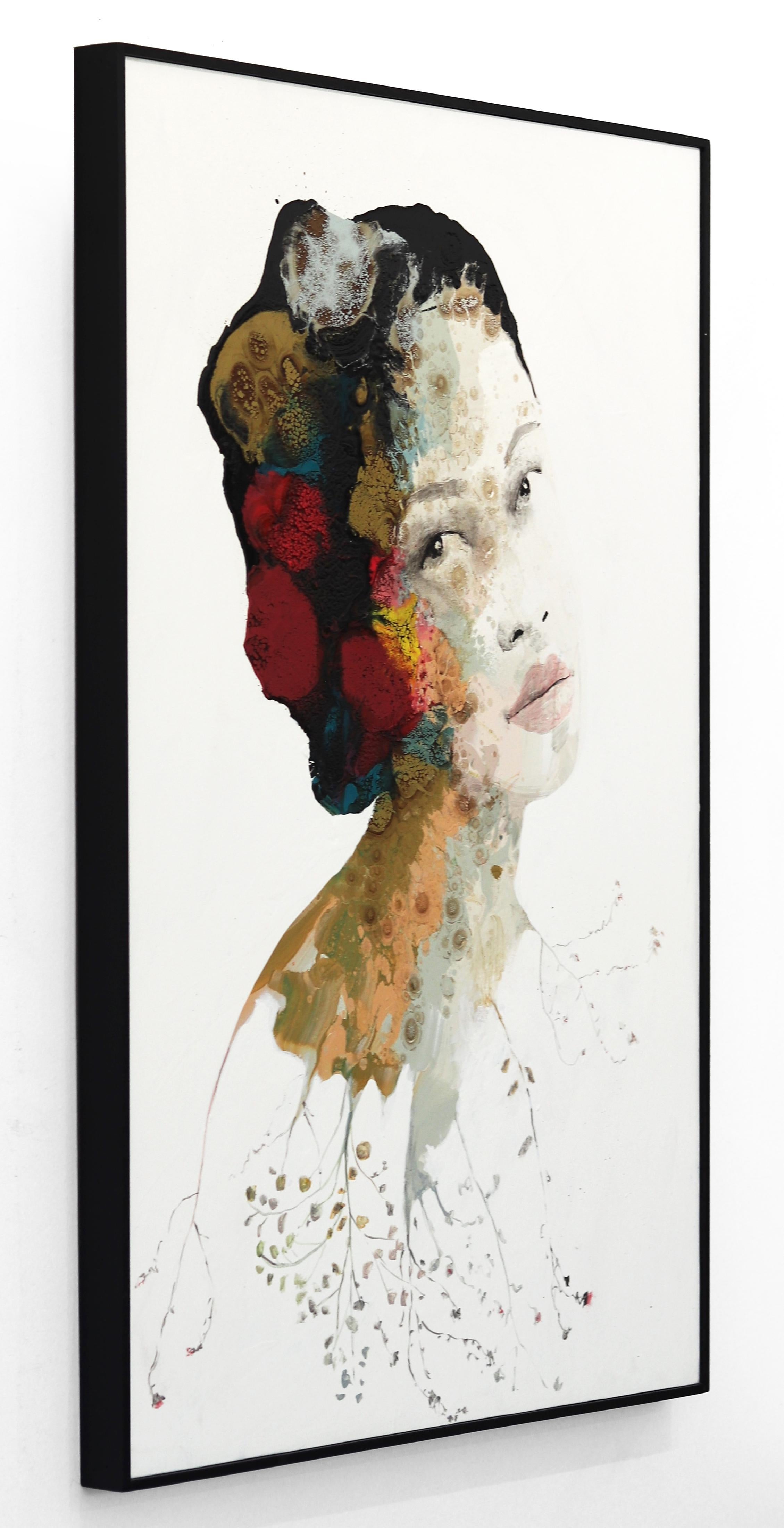 Roots - Framed Original Abstract Portrait Painting For Sale 1