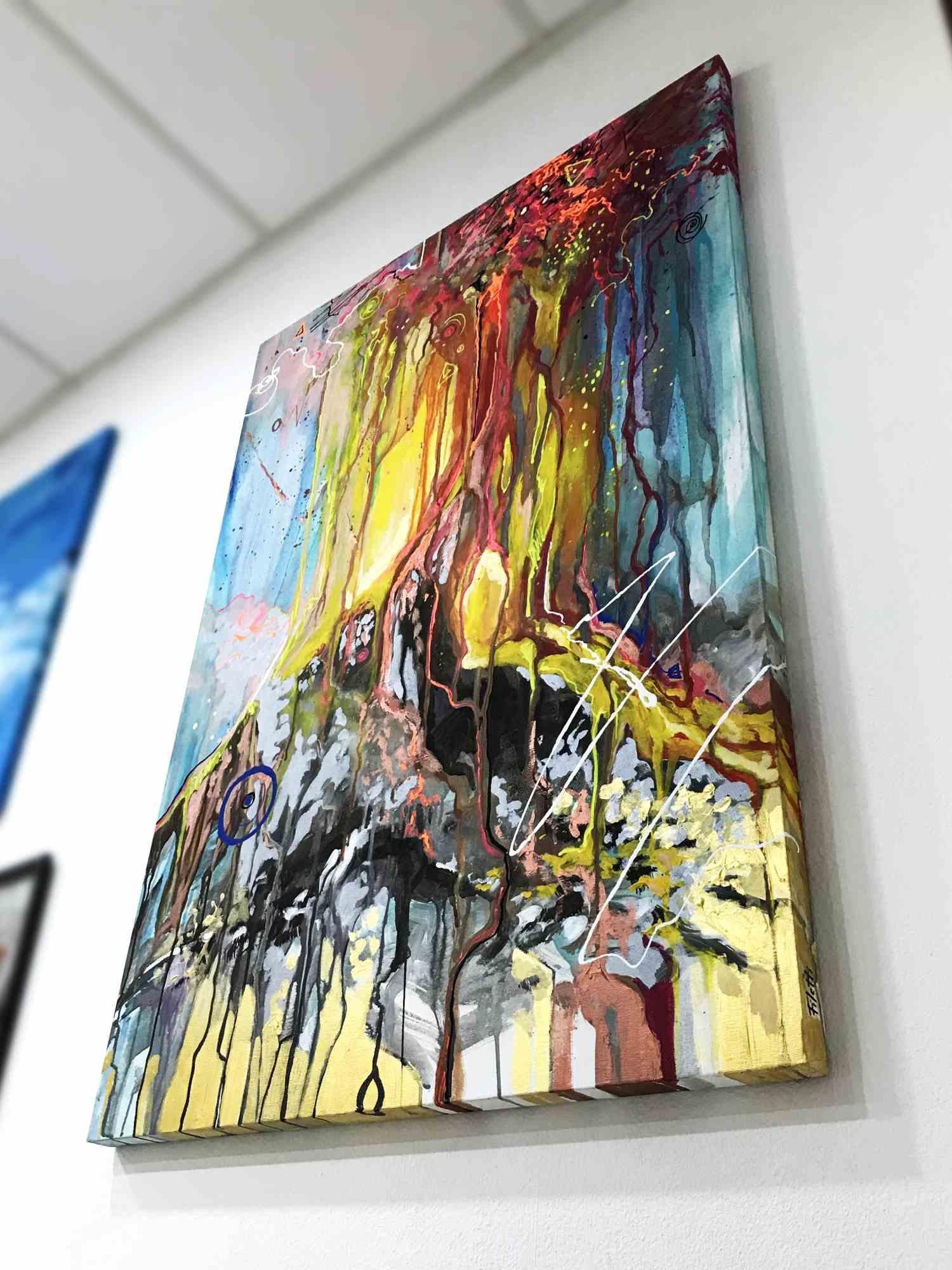 Eruzione 1 - Painting by Alessandro Filetti - 2018 For Sale 2