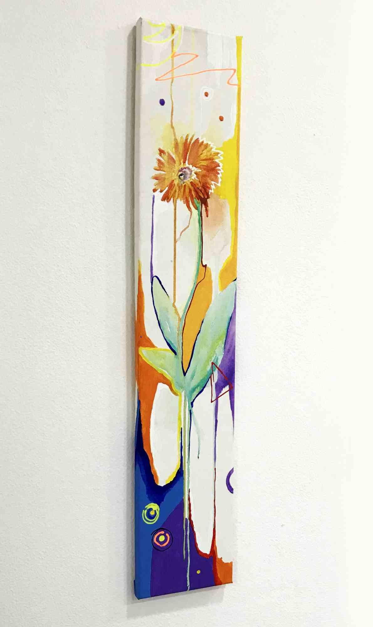 Gerbera Blume - Paint by Alessandro Filetti - 2015 For Sale 1