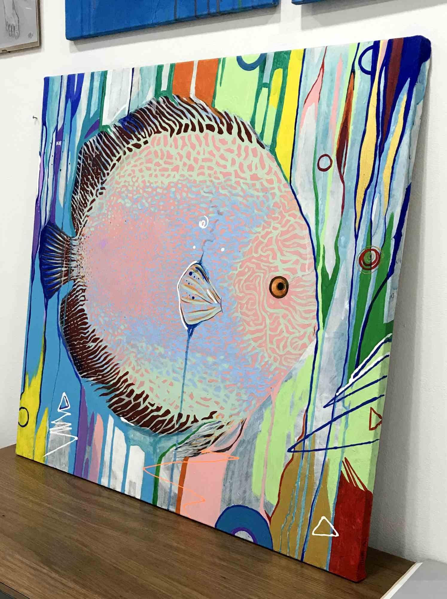 Pesce - Pittura di Alessandro Filetti - 2013 in vendita 1