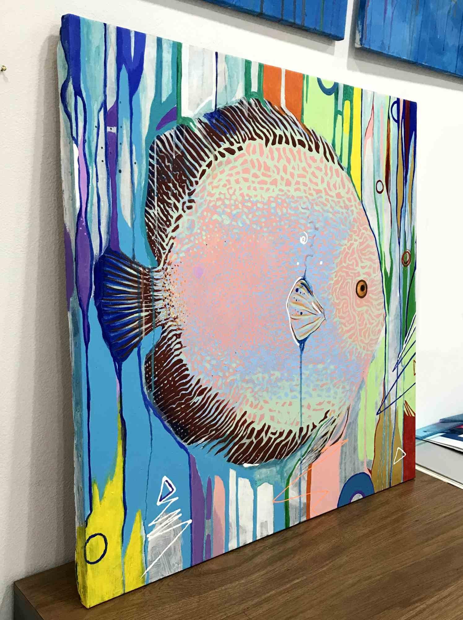 Pesce - Pittura di Alessandro Filetti - 2013 in vendita 3