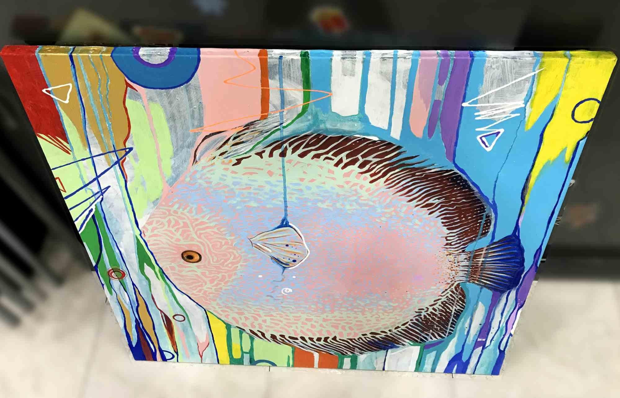 Pesce - Pittura di Alessandro Filetti - 2013 in vendita 4