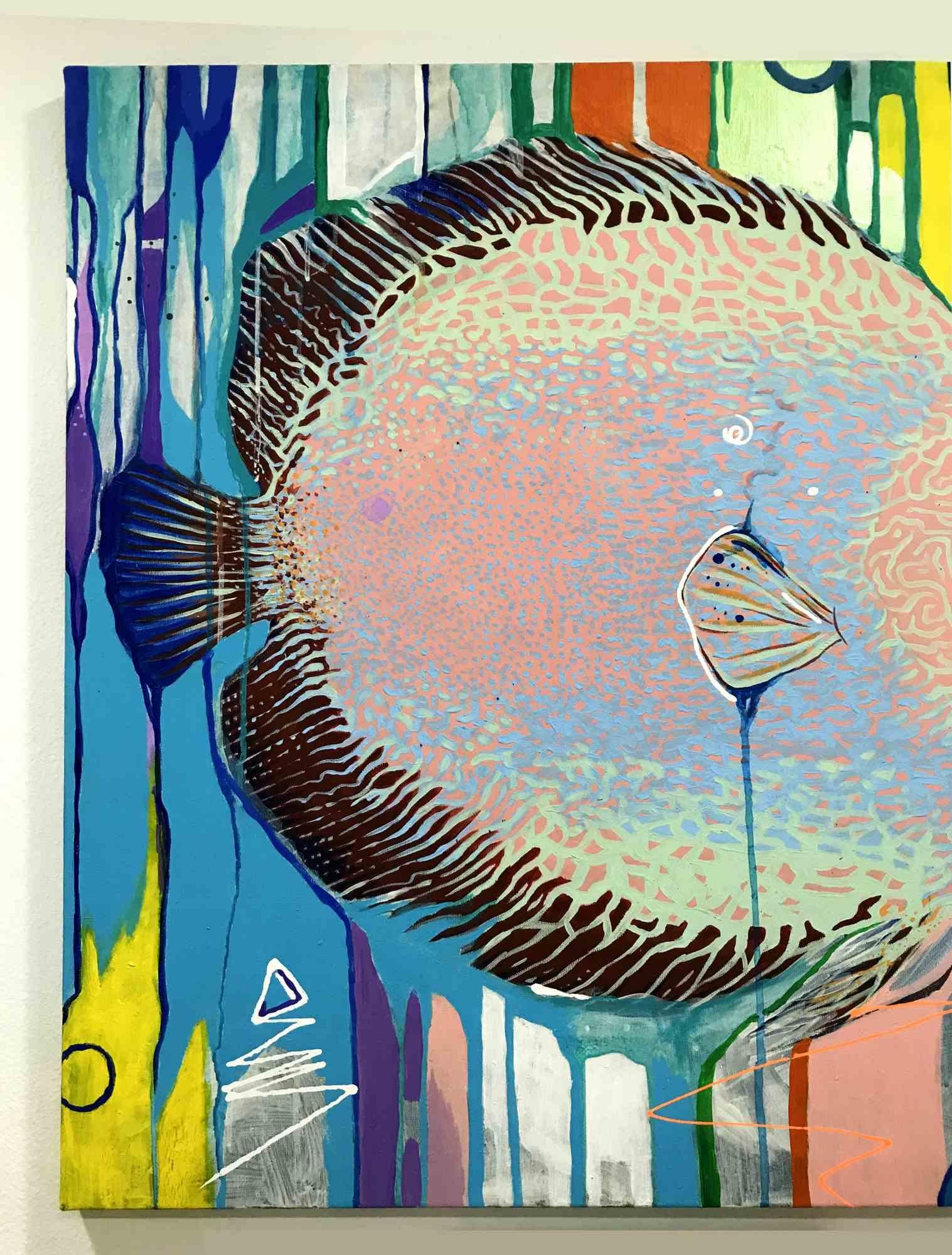 Pesce - Pittura di Alessandro Filetti - 2013 in vendita 6