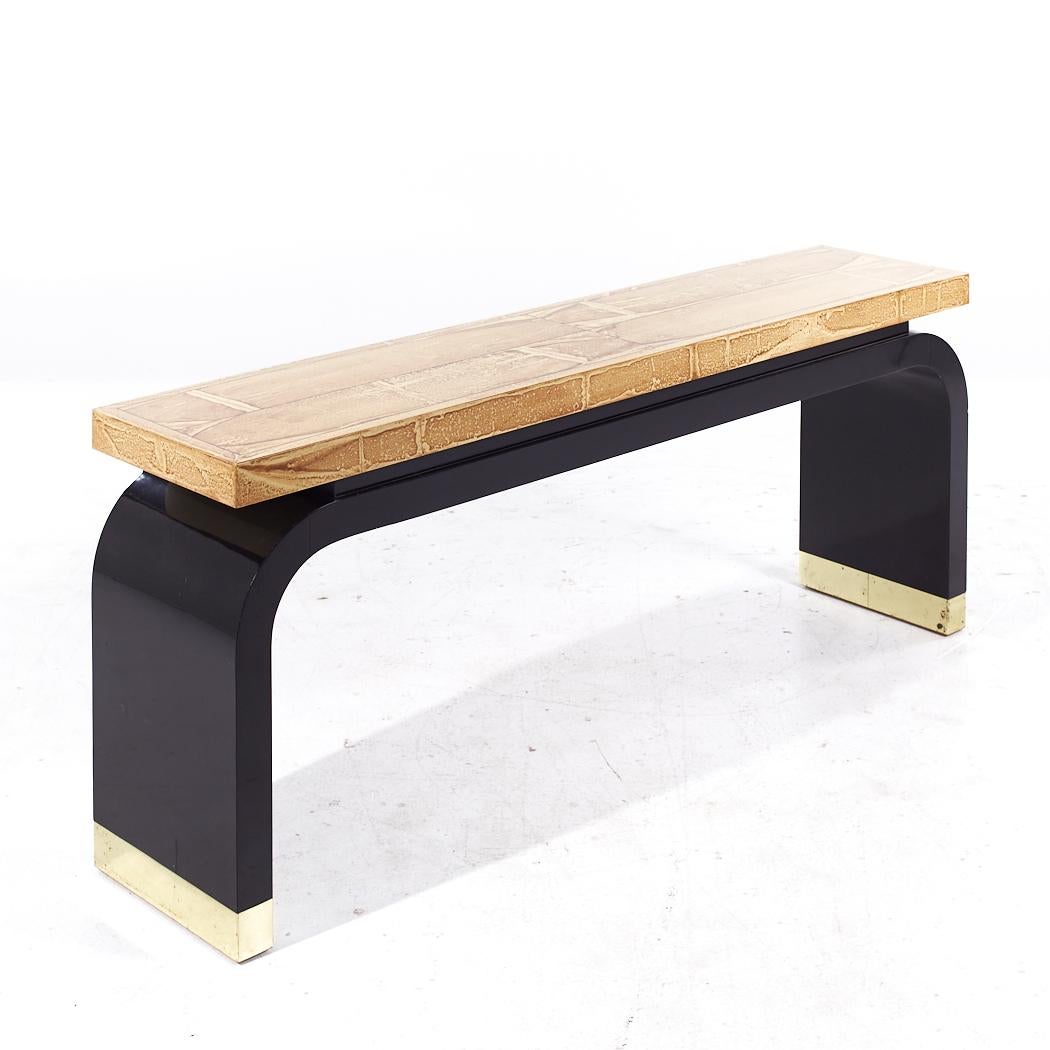 Contemporary Alessandro for Baker Mid Century Console Table For Sale