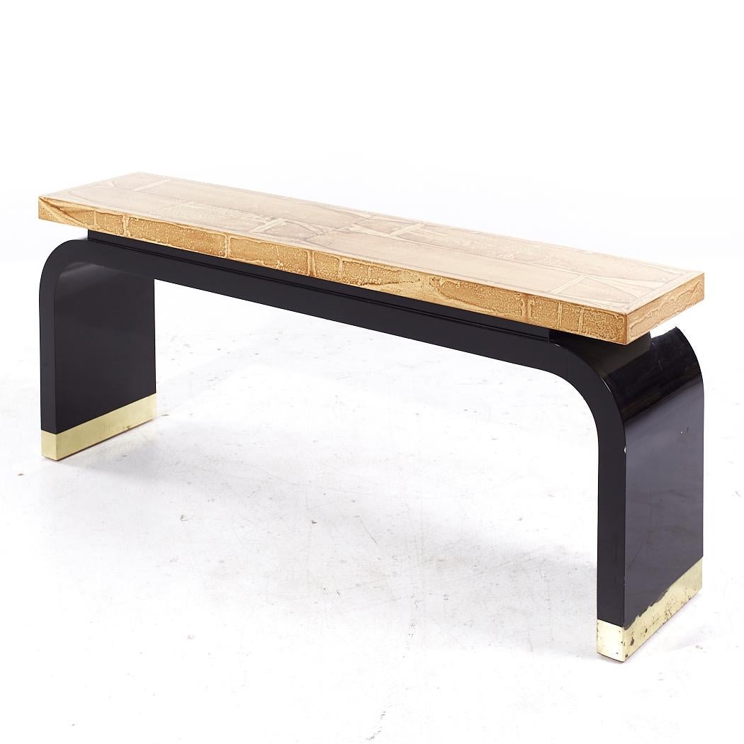 Alessandro for Baker Mid Century Console Table For Sale 1