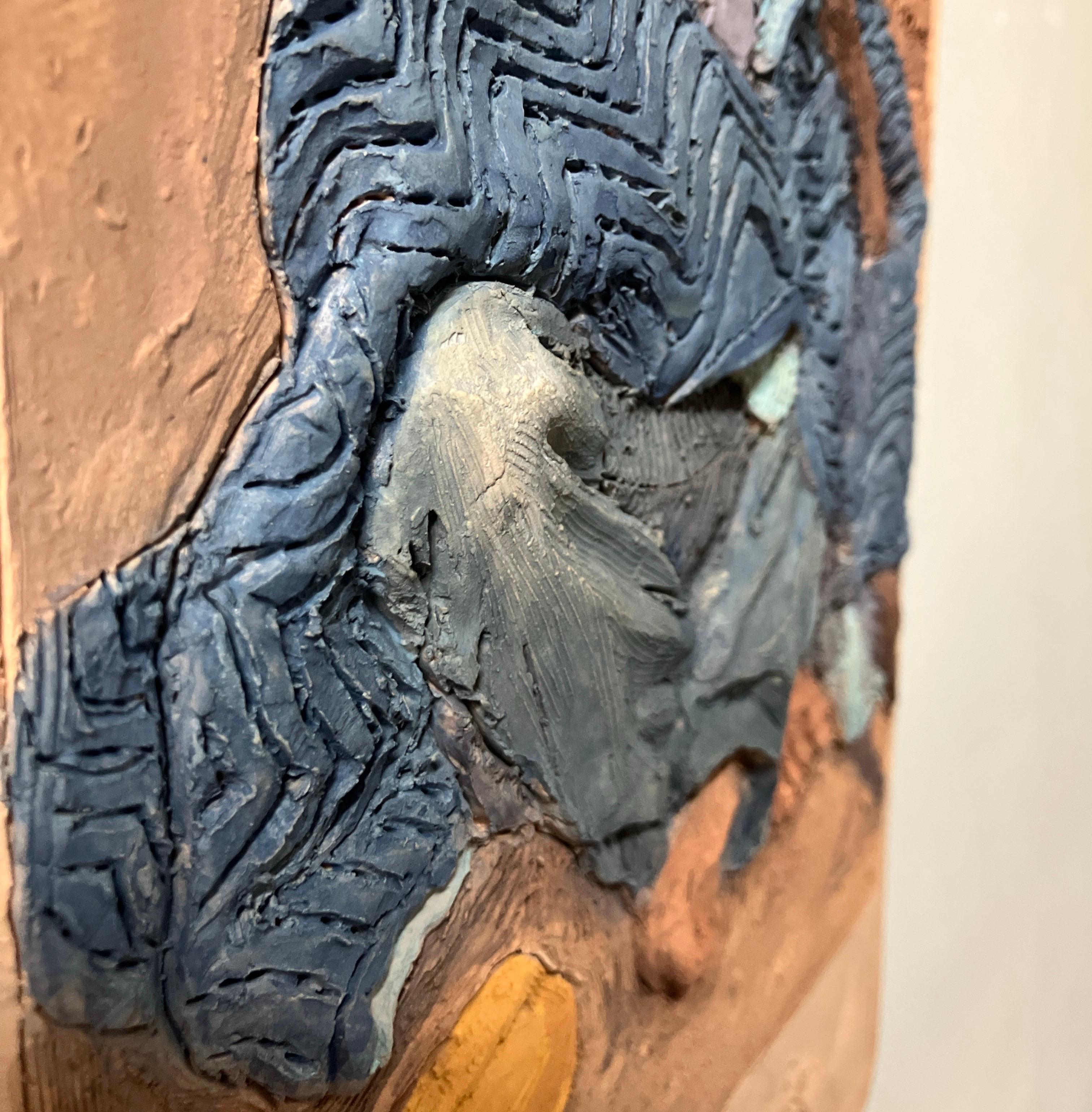 Cerámica, Azulejo Colgante, Grapa Francesa, Gres, Escultura 2D, El Ermitaño en venta 4