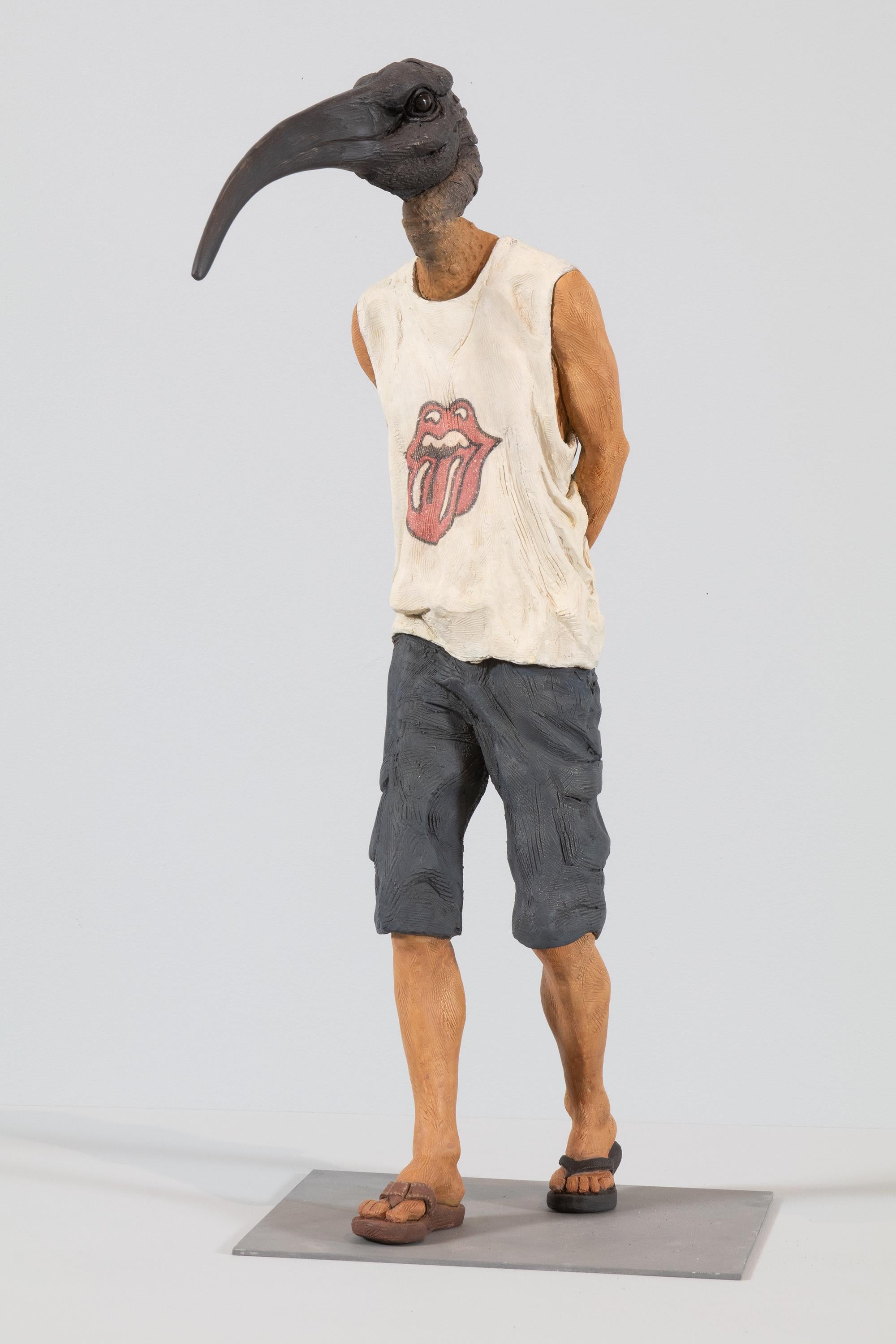 Alessandro Gallo Figurative Sculpture - "You Can’t Always Get What You Want", Figurative Ceramic Sculpture