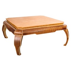 Alessandro Gamblogna for Baker Hand Painted Square Coffee Table