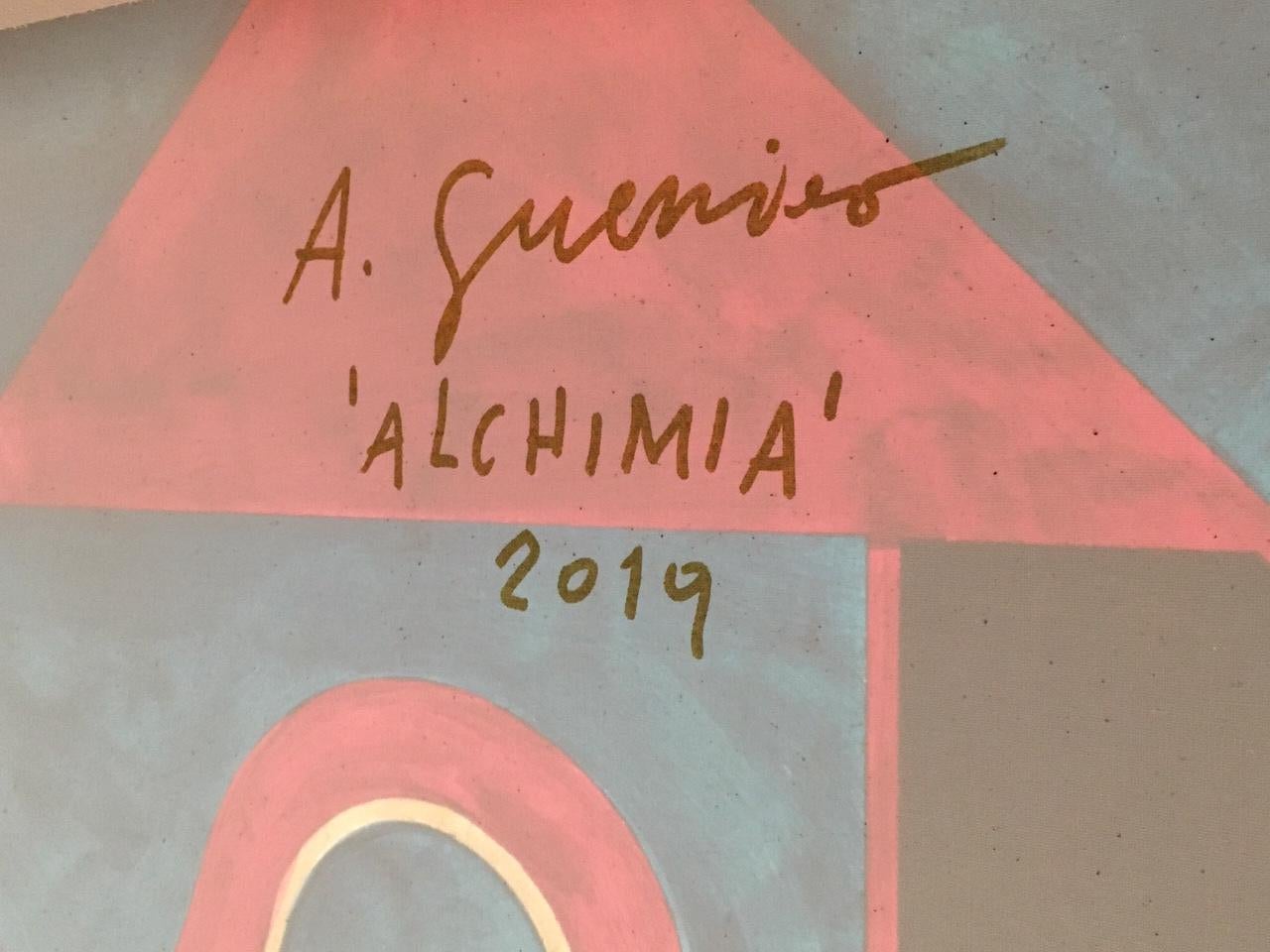 Alessandro Guerriero Painting for Alchimia In Excellent Condition For Sale In Milan, Italy