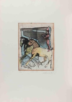 Juggler - Lithograph by Alessandro Kokocinski - 1980s