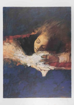 Rêves de nuit - Lithographie d'Alessandro Kokocinski - années 1990
